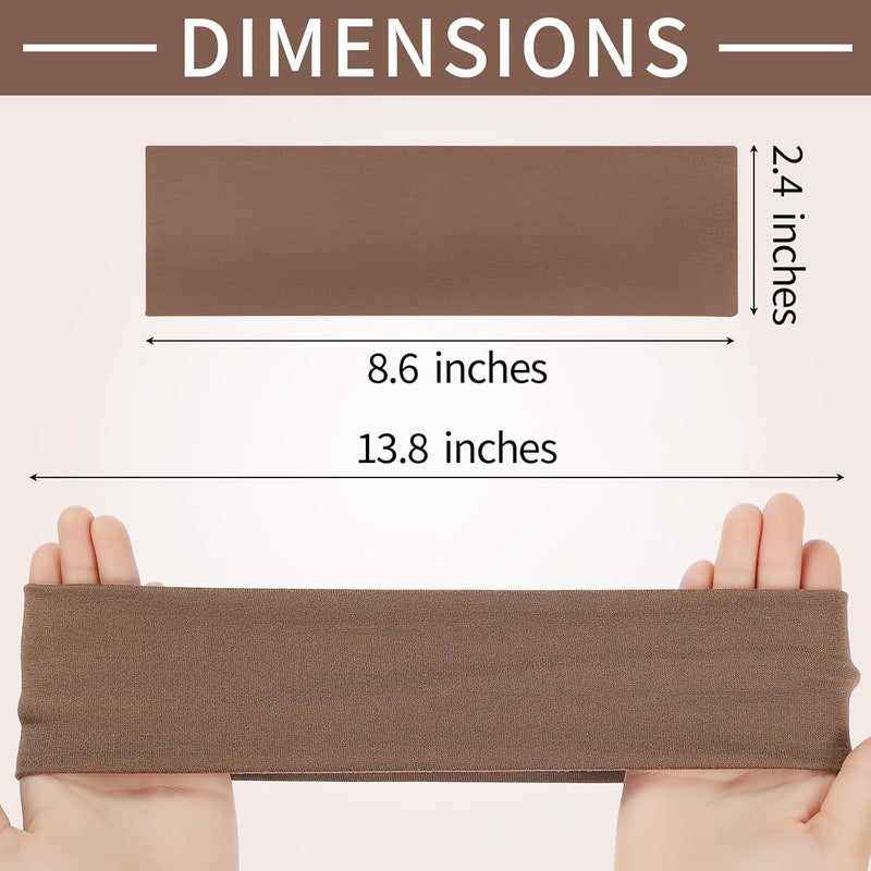 Panleding 12 Pack Headbands for Women, Elastic Soft Hair Bands for Workout, Yoga, Running, Fitness - Image 2